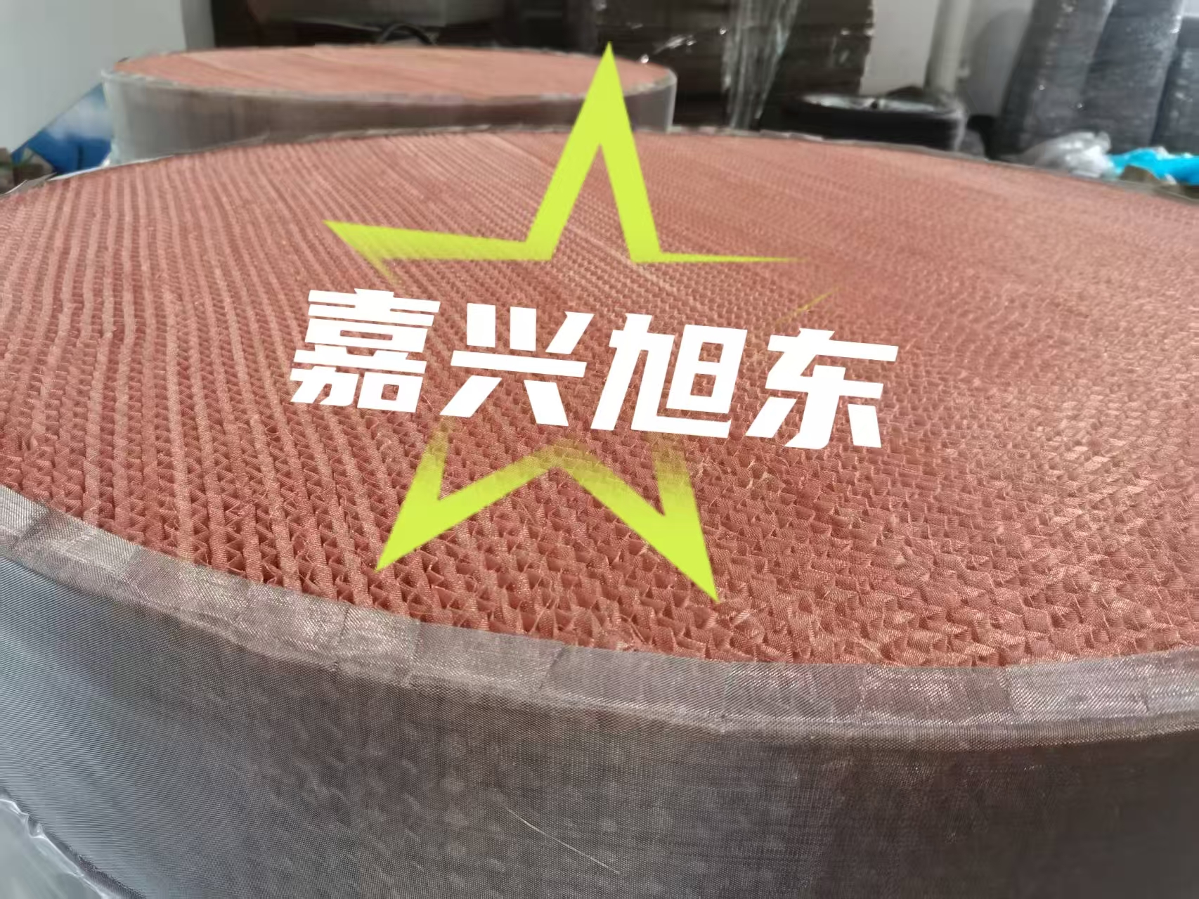 客户定制的重水精馏填料、同位素分离填料、紫铜填料、磷青铜填料出货了